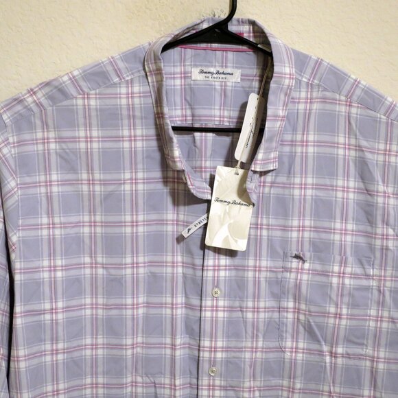 Tommy Bahama Shirt Mens 4XLT New Siesta Key Short Sleeve Button Performance Blue